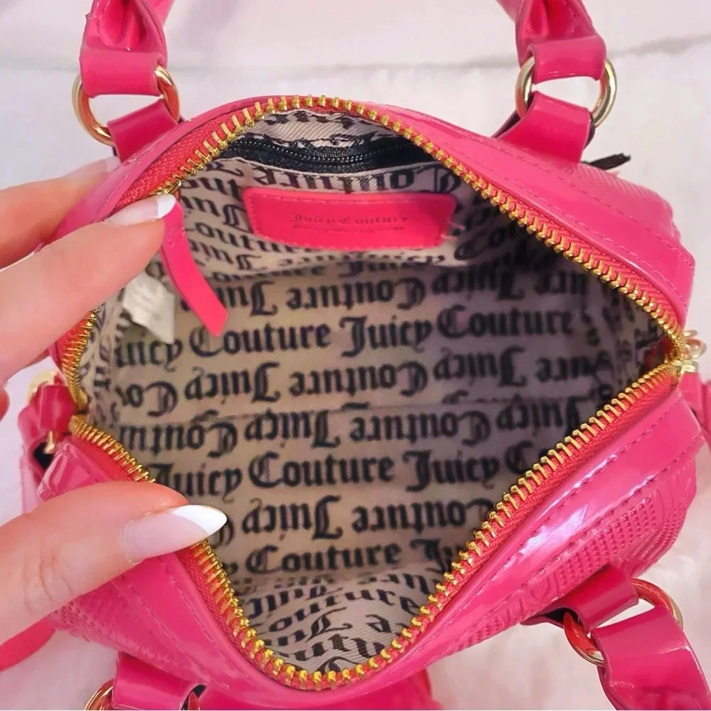 Juice Couture Pink Semi Charmed Mini Satchel Crossbody Bag & Coin Purse Set NWT
